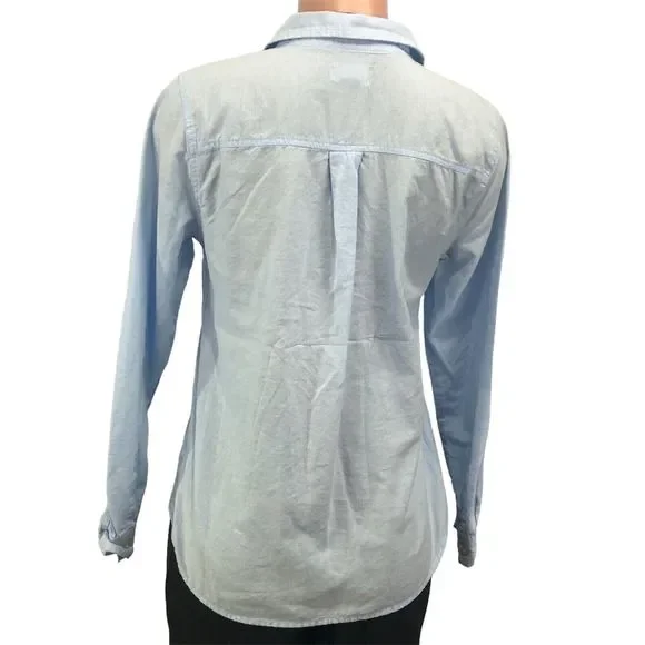 Old Navy Button Up Womens M Blue - Picture 2 of 16